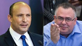 דוד ביטן ונפתלי בנט, צילום: מרים אלסטר ויונתן סינדל פלאש90